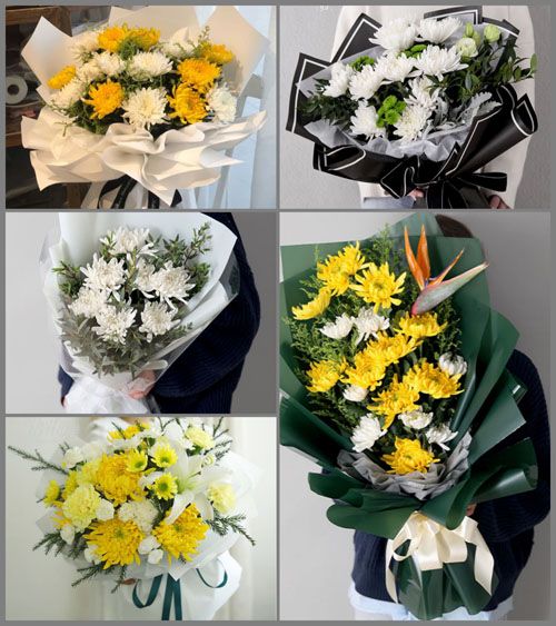 河北衡水冀州市白事花束代送